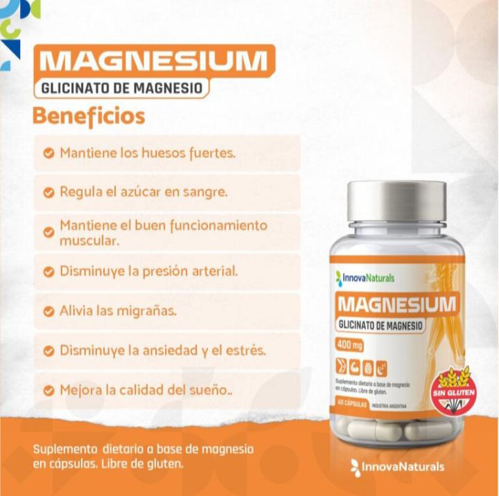 Glicinato de Magnesio - 60 Cáps. - 30 serv. (AGOTADO) - Imagen 2