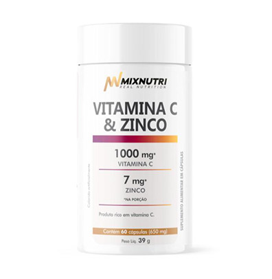 Vitamina C + Zinc - 30 serv.