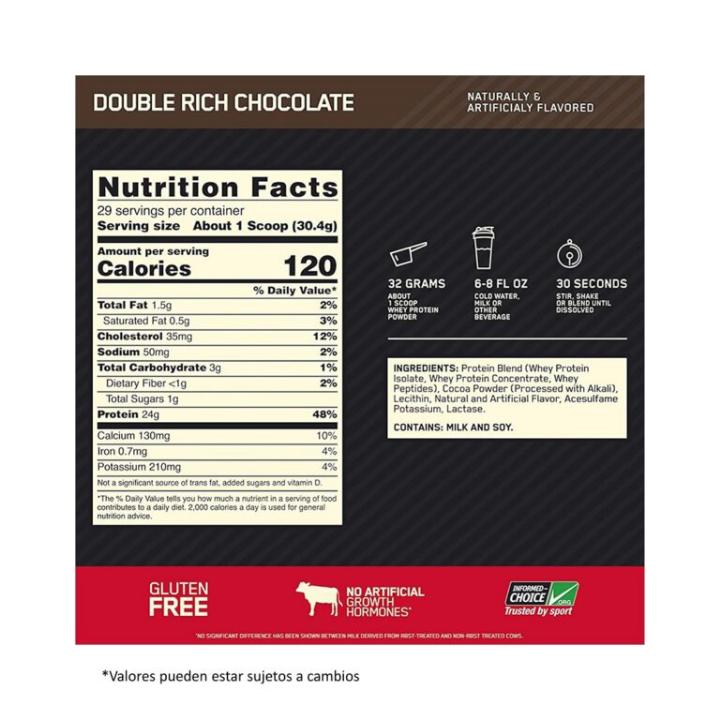 Gold Standard Optimum Nutrition 1 Kg - Imagen 2