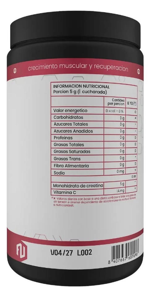Creatina One fit 500 Gr. - 100 serv. - Imagen 2