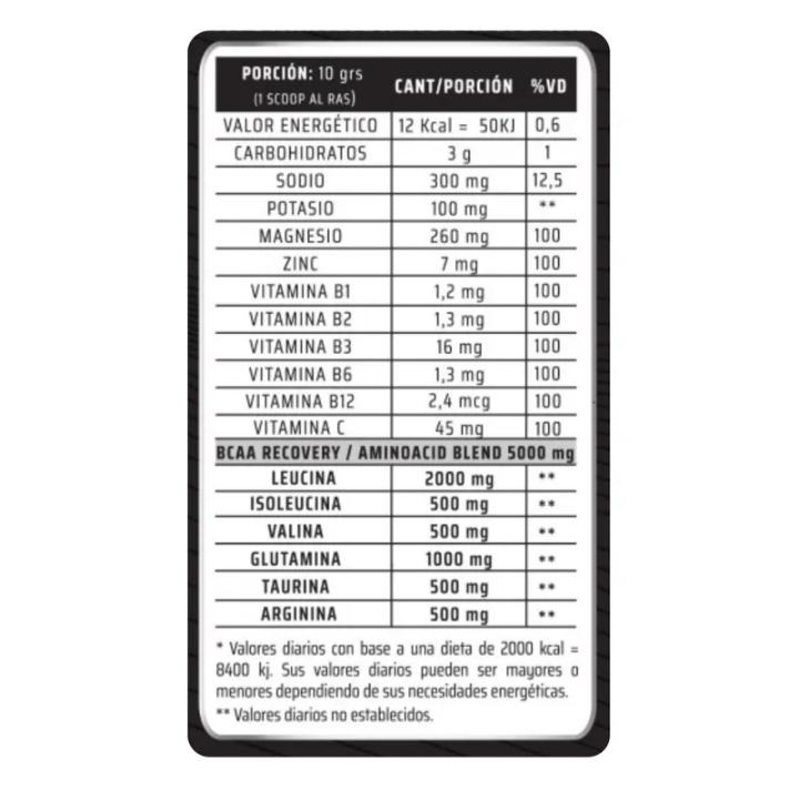 BCAA Recovery Nutrilab - 30 serv. - Imagen 2