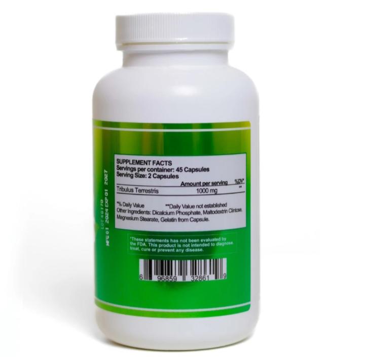 Tribulus Terrestris 1000 mg - 90 Cáps. - 45 serv. (AGOTADO) - Imagen 2