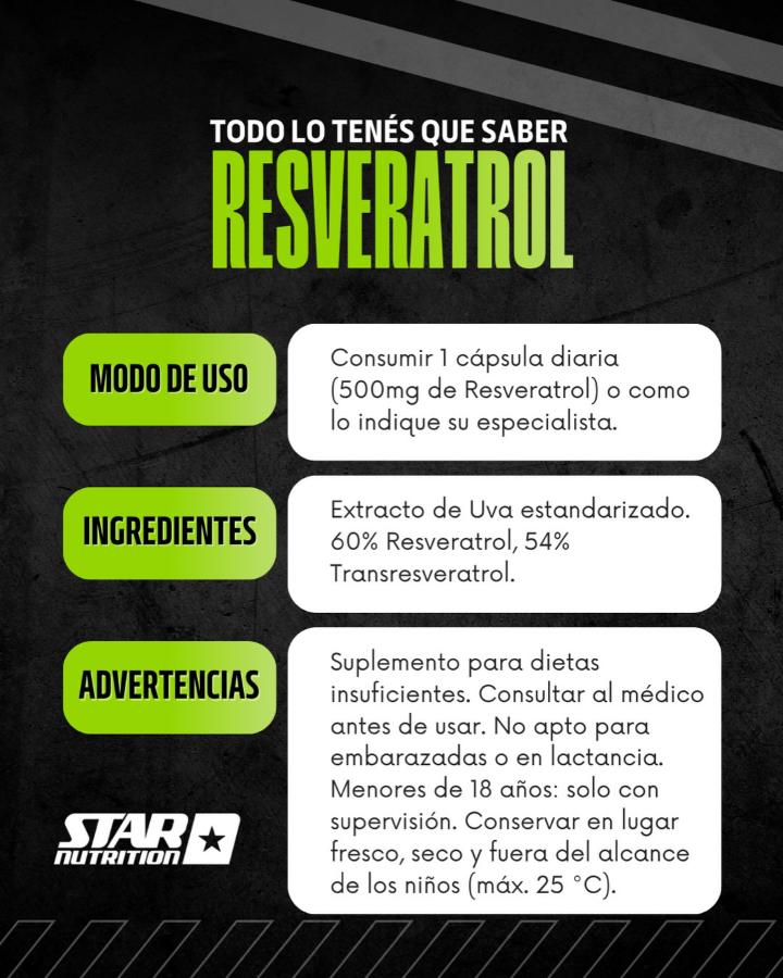 Resveratrol 500 - 60 serv. - Imagen 3