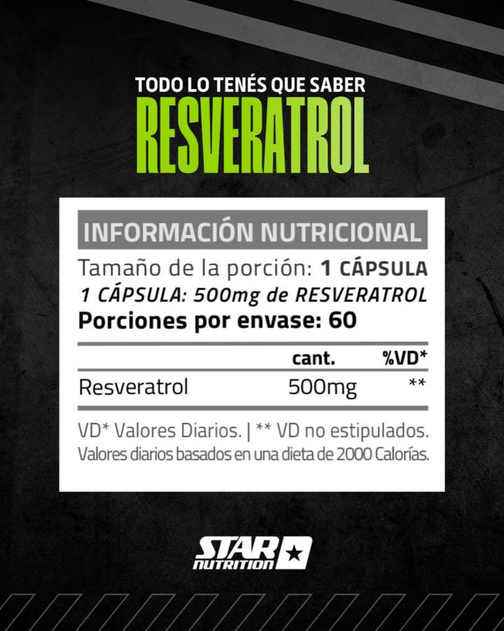 Resveratrol 500 - 60 serv. - Imagen 2